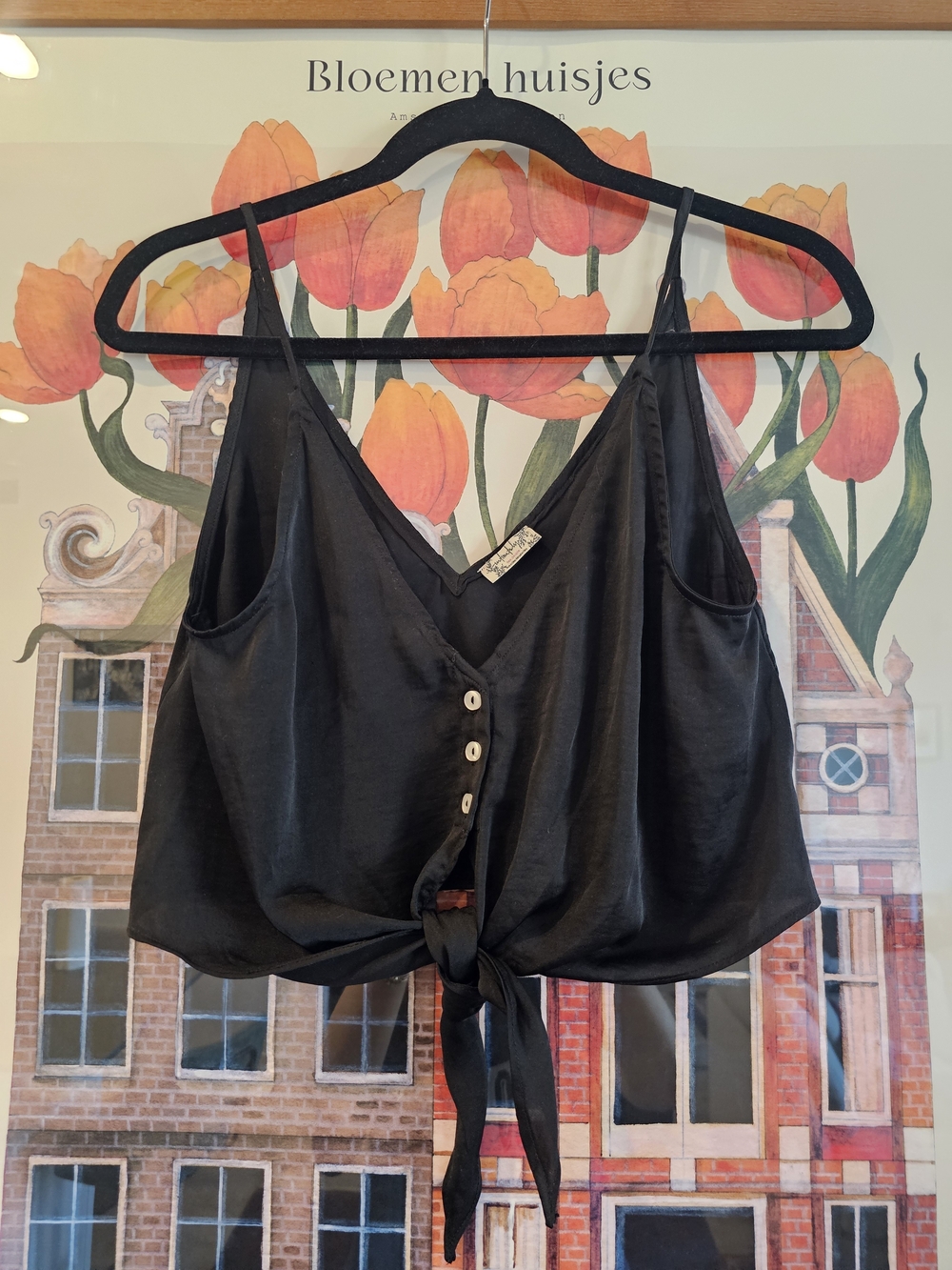 Free People Tie-Front Crop Top